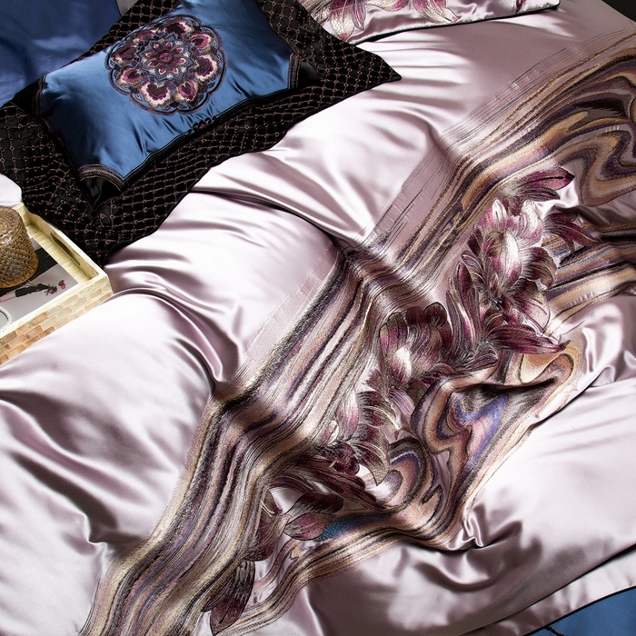 91家纺网 家纺一手货源 找家纺 （总）至爱今生 2024新款100支全棉色织提花四件套 凯撒天骄