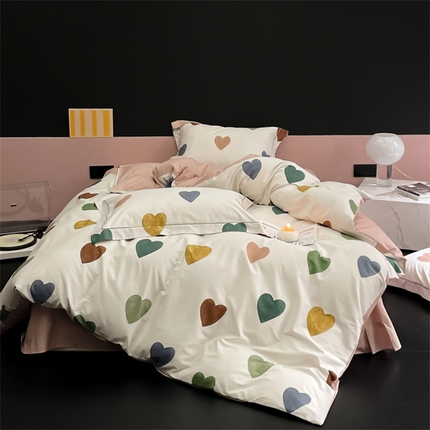 91家纺网 家纺一手货源 找家纺 （总）由丽家纺 2025新款柔棉印花四件套系列