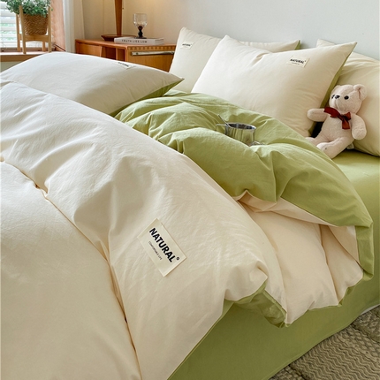 91家纺网 家纺一手货源 找家纺 （总）佳汐蓝家纺 2024新款全棉水洗棉贴标单被套