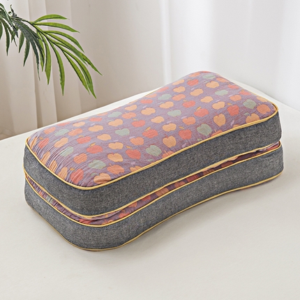 91家纺网 家纺一手货源 找家纺 （总）贵夫人 2024新款全棉双层纱百福荞麦枕枕头枕芯