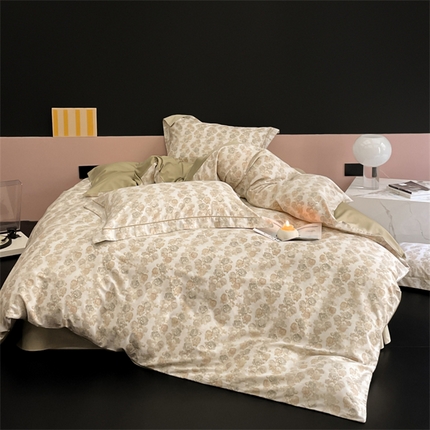 91家纺网 家纺一手货源 找家纺 （总）由丽家纺 2025新款柔棉印花四件套系列