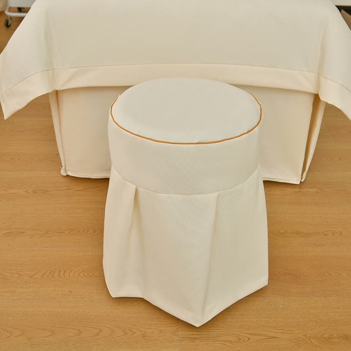 91家纺网 家纺一手货源 找家纺 莉人坊美容床罩批发 2024新款棉麻美容床罩诗菲丽人系列 诗菲丽人米黄