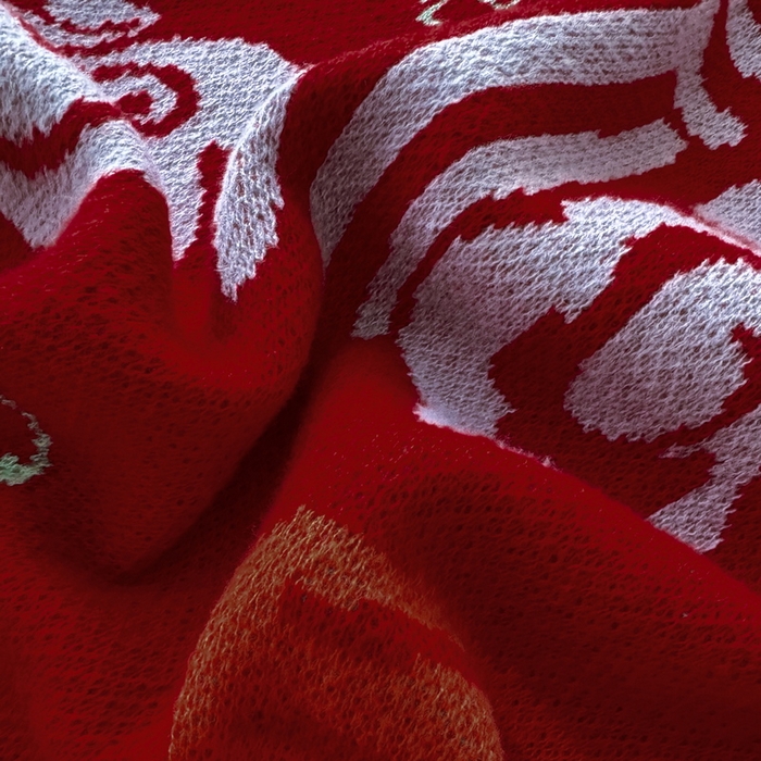 91家纺网 家纺一手货源 找家纺 苏艺针织盖毯 2024新款新中式福字盖毯沙发毯 针织福字-百福