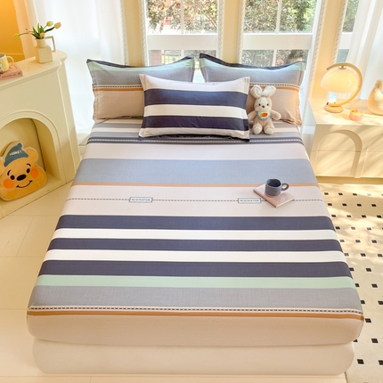 铭成家纺 2024新款新疆棉喷气印花小清新系列单床笠达特