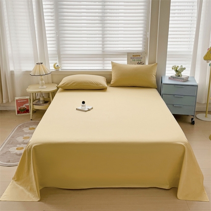 91家纺网 家纺一手货源 找家纺 （总）2024新款全棉简约纯色床单