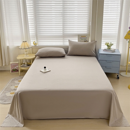 91家纺网 家纺一手货源 找家纺 （总）2024新款全棉简约纯色床单