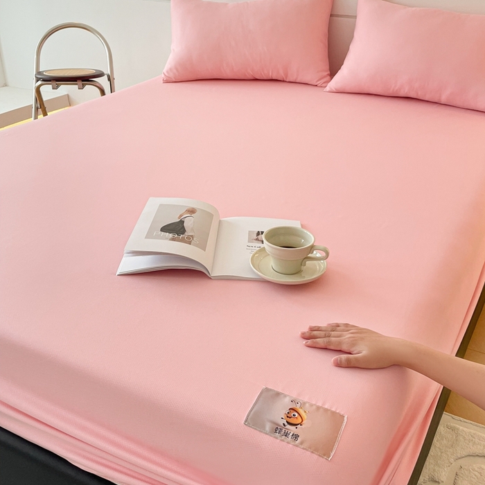 91家纺网 家纺一手货源 找家纺 豪选 2025新款A类蜂巢棉抗菌床笠（全网全供） 蜂巢缤纷玉