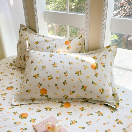 91家纺网 家纺一手货源 找家纺 （总）铭成家纺 2024新款新疆棉喷气印花小清新系列单品枕套