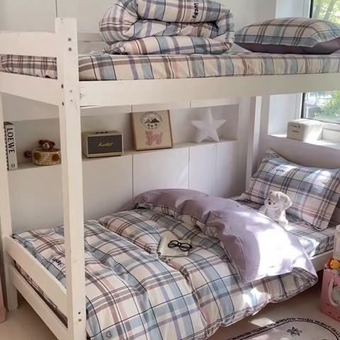 91家纺网 家纺一手货源 找家纺 2024新款全棉印花三件套学生宿舍床三件套上下铺床单被套 布兰迪