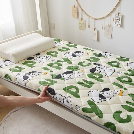 91家纺网 家纺一手货源 找家纺 （总）2025新款磨毛印花床垫防滑床垫-学生床