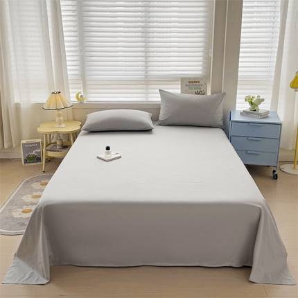 91家纺网 家纺一手货源 找家纺 （总）2024新款全棉简约纯色床单
