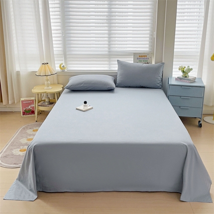 91家纺网 家纺一手货源 找家纺 （总）2024新款全棉简约纯色床单