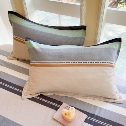 91家纺网 家纺一手货源 找家纺 （总）铭成家纺 2024新款新疆棉喷气印花小清新系列单品枕套