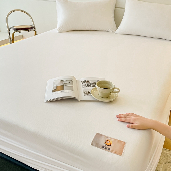 91家纺网 家纺一手货源 找家纺 豪选 2025新款A类蜂巢棉抗菌床笠（全网全供） 蜂巢五星酒店白