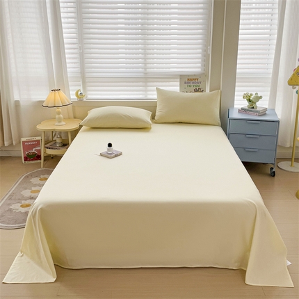 91家纺网 家纺一手货源 找家纺 （总）2024新款全棉简约纯色床单