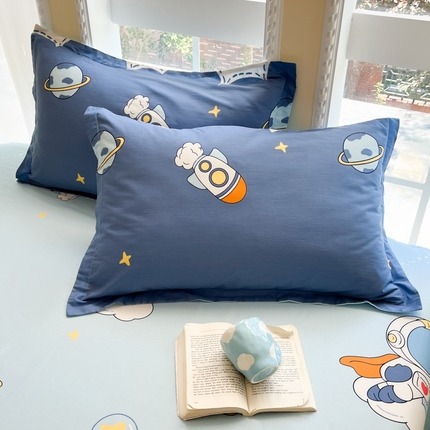 91家纺网 家纺一手货源 找家纺 （总）铭成家纺 2024新款新疆棉喷气印花小清新系列单品枕套