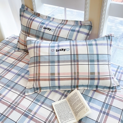 铭成家纺 2024新款新疆棉喷气印花小清新系列单品枕套布兰迪