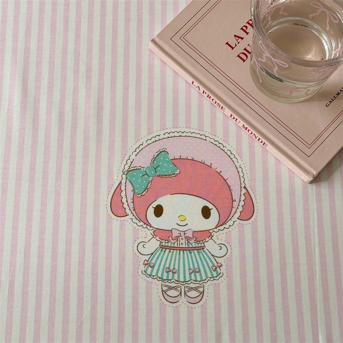 91家纺网 家纺一手货源 找家纺 名兮家居 2024年新款全棉床单 粉色甜心