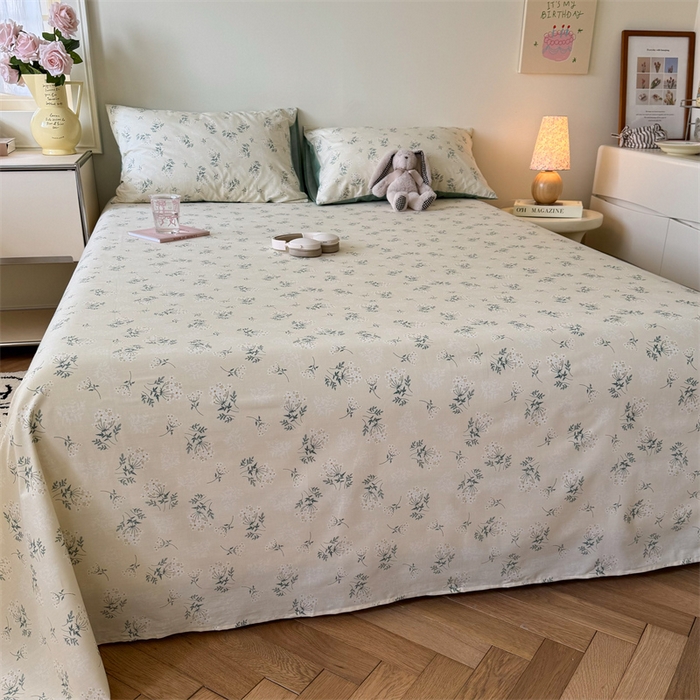 91家纺网 家纺一手货源 找家纺 名兮家居 2024年新款全棉床单 妃子笑