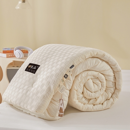 91家纺网 家纺一手货源 找家纺 易博被业 热卖5D饼干花被 5D饼干花-米白