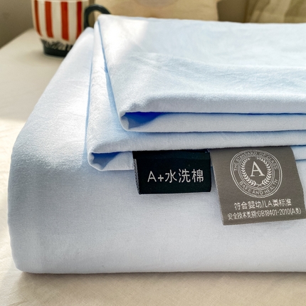 91家纺网 家纺一手货源 找家纺 （总）芷凡家纺 2024新款A类水洗云朵棉纯色床单