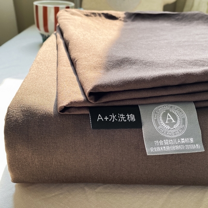 91家纺网 家纺一手货源 找家纺 （总）芷凡家纺 2024新款A类水洗云朵棉纯色床单