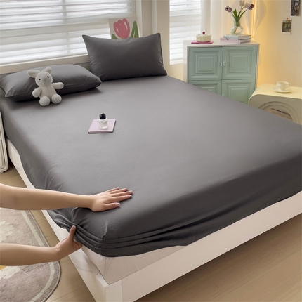 91家纺网 家纺一手货源 找家纺 （总）2024新款纯色全棉简约床笠