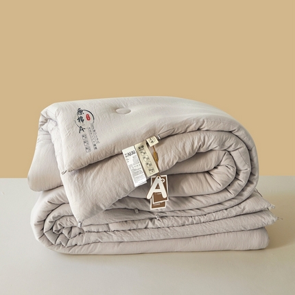 易博 热卖直播供货夏被春秋被针织提花华夫格冬被被子被芯 原棉-灰
