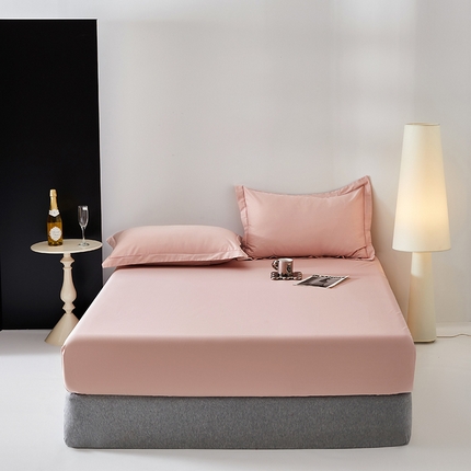 91家纺网 家纺一手货源 找家纺 （总）寝柔家纺 2024新款100S全棉贡缎纯色长绒棉纯棉床笠多规格