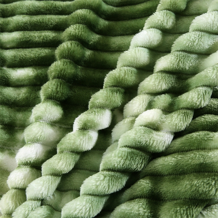 91家纺网 家纺一手货源 找家纺 （总）巴木赫 2024新款260克扎染印花抽条毛毯毯子