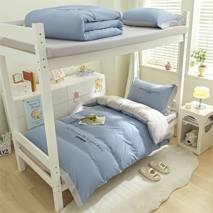 91家纺网 家纺一手货源 找家纺 （总）新款亲肤水洗棉学生季三件套-洛伊