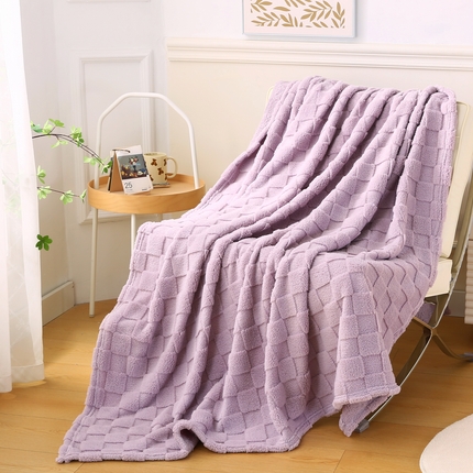 91家纺网 家纺一手货源 找家纺 （总）巴木赫 2024新款塔芙绒面包格毛毯毯子