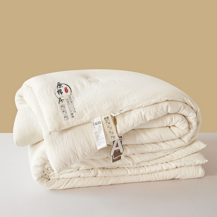 易博 热卖直播供货夏被春秋被针织提花华夫格冬被被子被芯 原棉-白