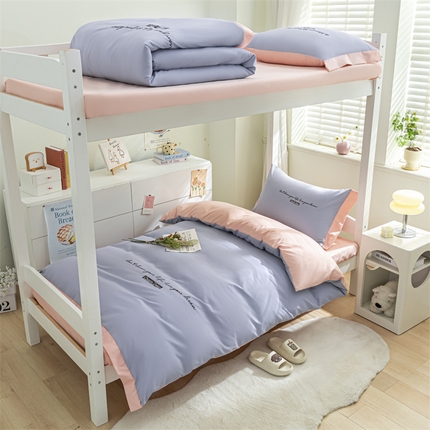 91家纺网 家纺一手货源 找家纺 （总）新款亲肤水洗棉学生季三件套-洛伊