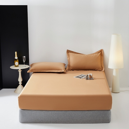 91家纺网 家纺一手货源 找家纺 （总）寝柔家纺 2024新款100S全棉贡缎纯色长绒棉纯棉床笠多规格