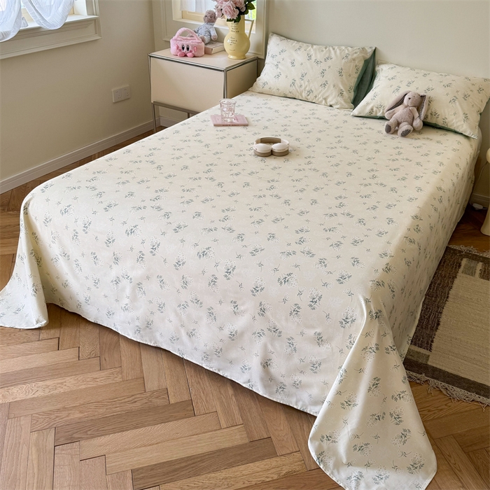 91家纺网 家纺一手货源 找家纺 名兮家居 2024年新款全棉床单 妃子笑