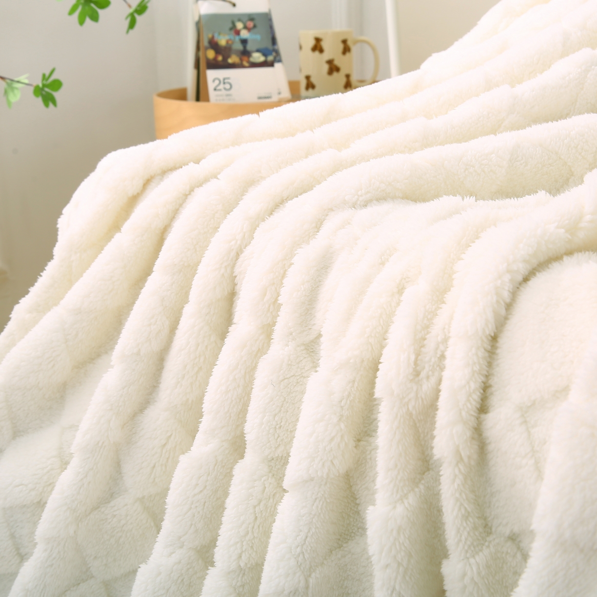 91家纺网 家纺一手货源 找家纺 （总）巴木赫 2024新款塔芙绒面包格毛毯毯子