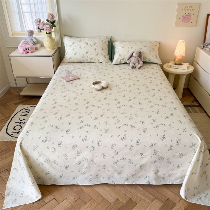 91家纺网 家纺一手货源 找家纺 名兮家居 2024年新款全棉床单 妃子笑