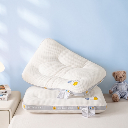（总）微枕芯 开学季2024新款欢乐熊亲子护颈枕头 学生宿舍枕芯单只装
