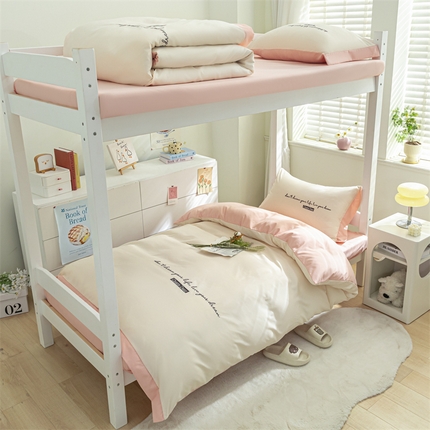 91家纺网 家纺一手货源 找家纺 （总）新款亲肤水洗棉学生季三件套-洛伊