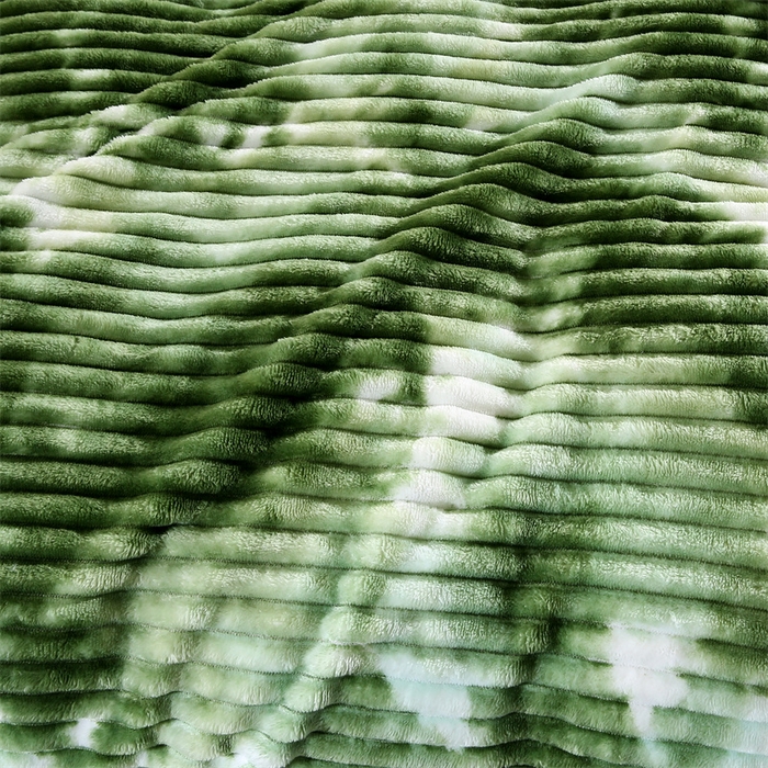 91家纺网 家纺一手货源 找家纺 （总）巴木赫 2024新款260克扎染印花抽条毛毯毯子