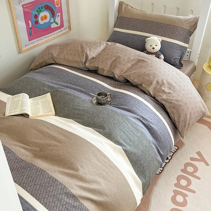 绵庭家纺 2024新款全棉印花学生季宿舍三件套 加州阳光