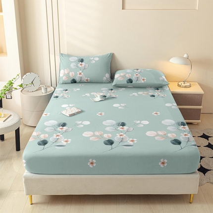 91家纺网 家纺一手货源 找家纺 （总）泽西家纺 2024新款跨境外贸尺寸亲肤棉印花床笠