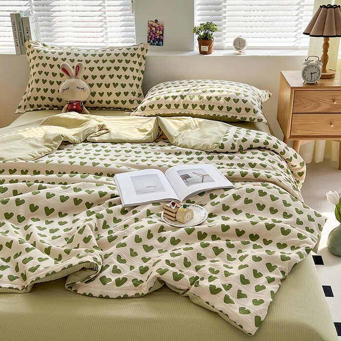 91家纺网 家纺一手货源 找家纺 （总）梦莱情 2025新款泡泡棉提花夏被