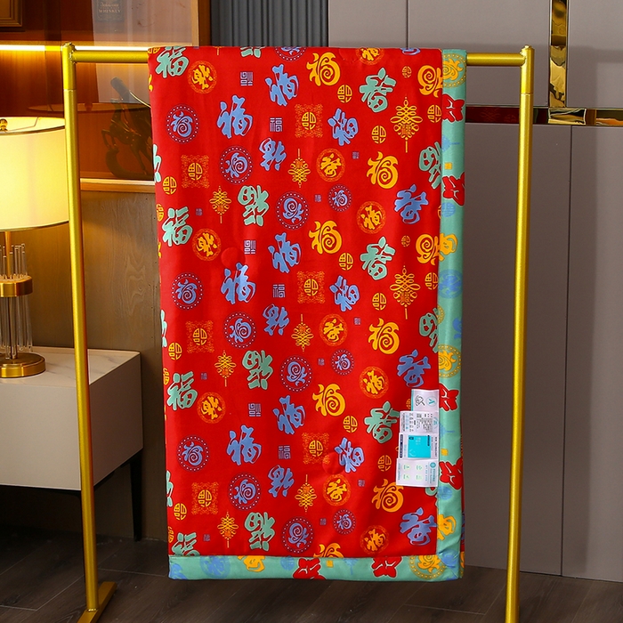 91家纺网 家纺一手货源 找家纺 （总）爱宝被业 2025新款磨毛双层纱夏被-场景二