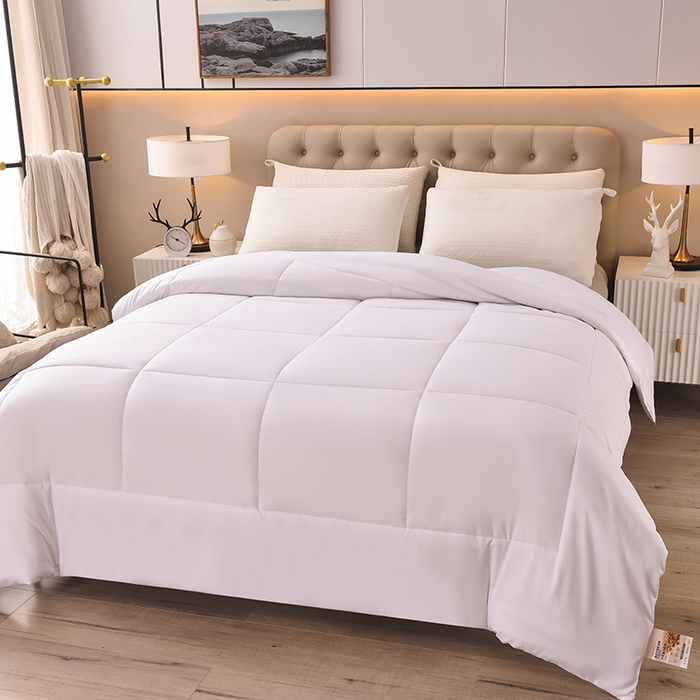 91家纺网 家纺一手货源 找家纺 招财狼床垫 新款宾馆酒店学生加厚磨毛被芯 酒店学生医院 军队 工地 专用被芯 白色