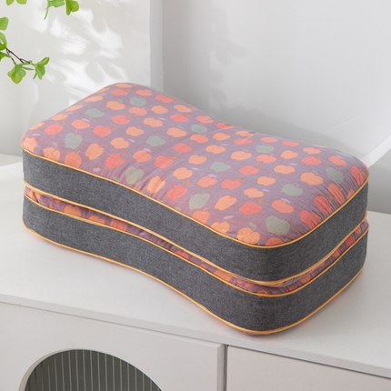 91家纺网 家纺一手货源 找家纺 （总）织布人 2024新款荞麦枕全棉双层纱百福枕护颈纳福平安健康荞麦枕头