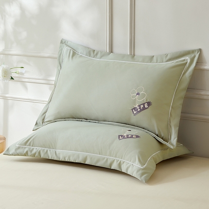 丰淘 2024新款向阳花开枕套 向阳花开-清雅绿