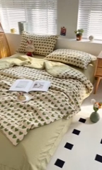 91家纺网 家纺一手货源 找家纺 （总）梦莱情 2025新款泡泡棉提花夏被