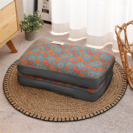 91家纺网 家纺一手货源 找家纺 （总）织布人 2024新款荞麦枕全棉双层纱百福枕护颈纳福平安健康荞麦枕头